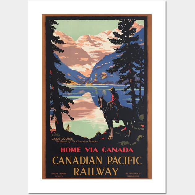 Home Via Canada - Vintage Travel Wall Art by Culturio